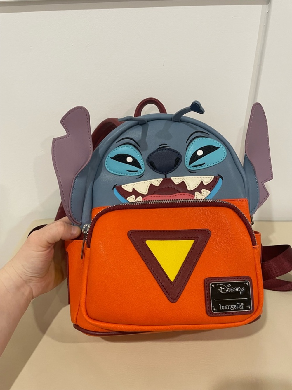 Loungefly Blue & Orange Stitch Kids Mini Backpack